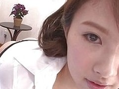 Pretty japanese bitch wants to reward her horny boyfriend with a strong blowjob. She gets all sexy to turn him on, wearing only an unbuttoned shirt and her dismal bikini. The slut sits on her knees and slides his bushwa in her mouth in a gentle manner, li